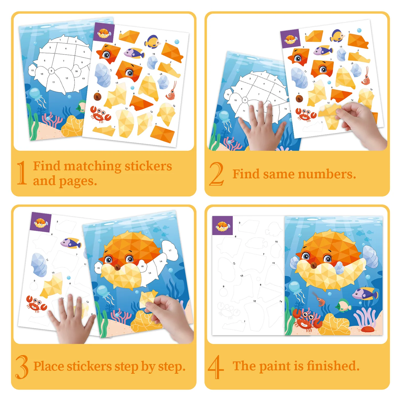 Sticker Puzzle Painting – Tubarão